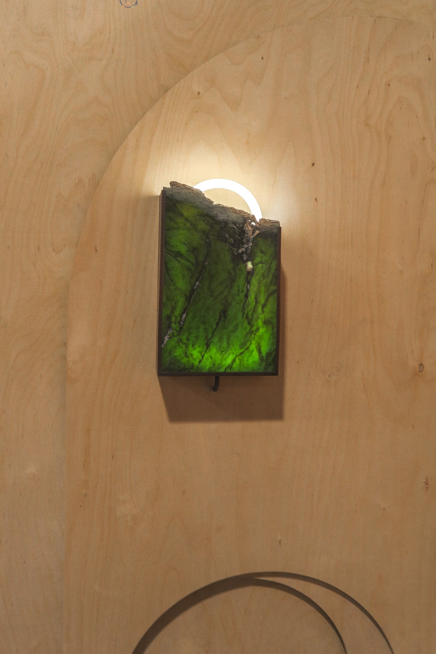 Rare Earth Jade Sconce
