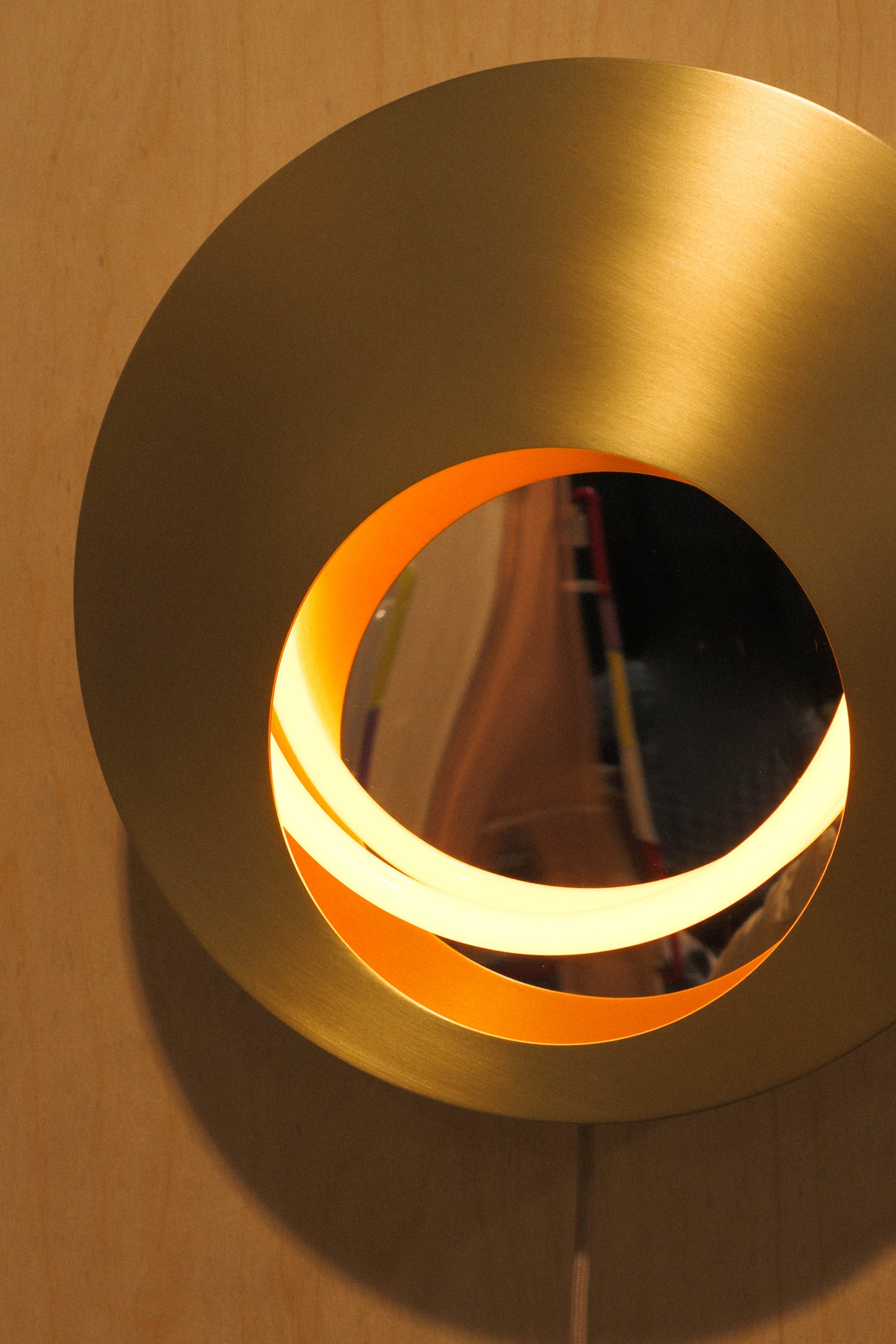 14in Eclipse Sconce - Soft Brass