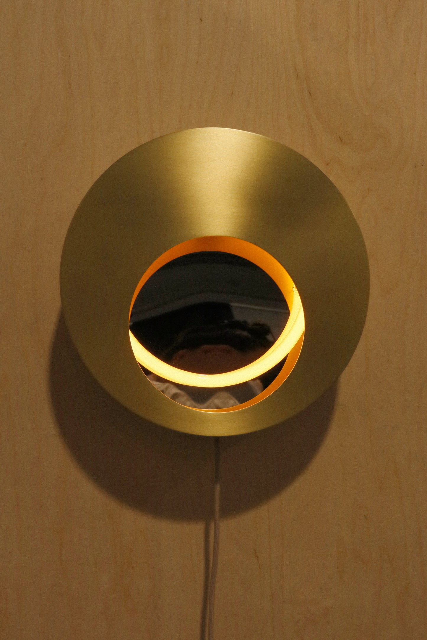 14in Eclipse Sconce - Soft Brass