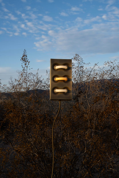 Brick Sconce - Aged Brass